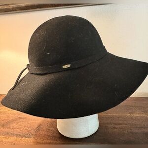 Scala 100% wool hat black‎